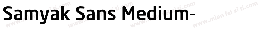 Samyak Sans Medium字体转换
